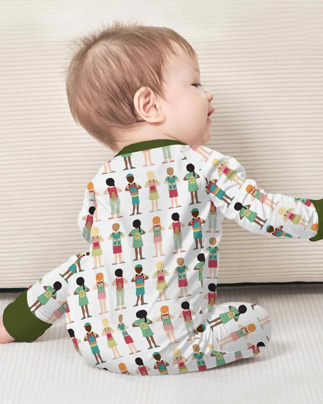 Gerippte Babykleidung mit individuellem Foto - Weich &amp; Skizzenhaft