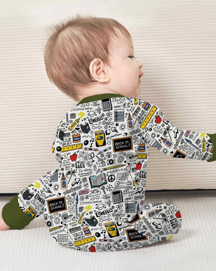 Gerippte Babykleidung mit individuellem Foto - Weich &amp; Skizzenhaft