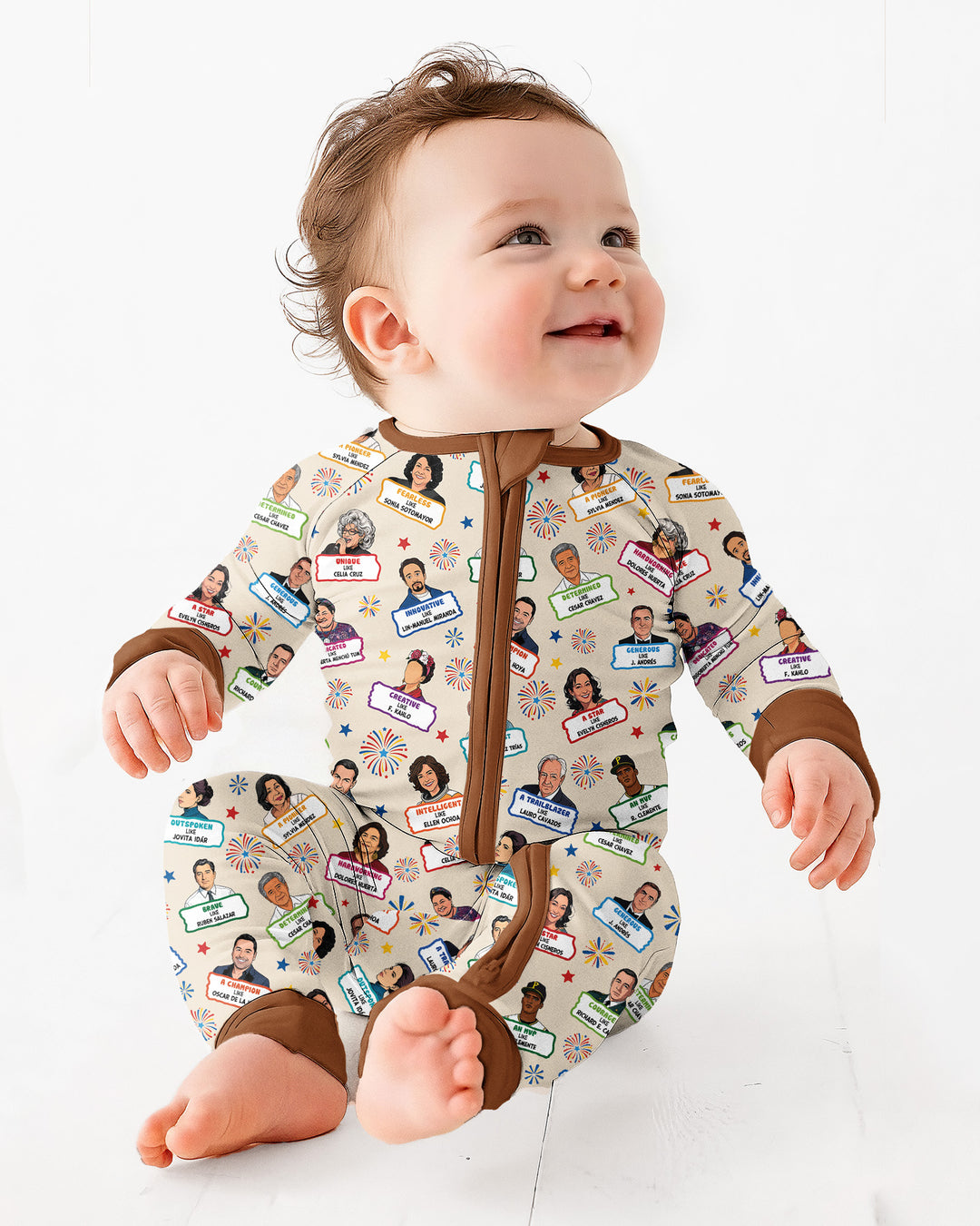 Gerippte Babykleidung mit individuellem Foto - Weich &amp; Skizzenhaft