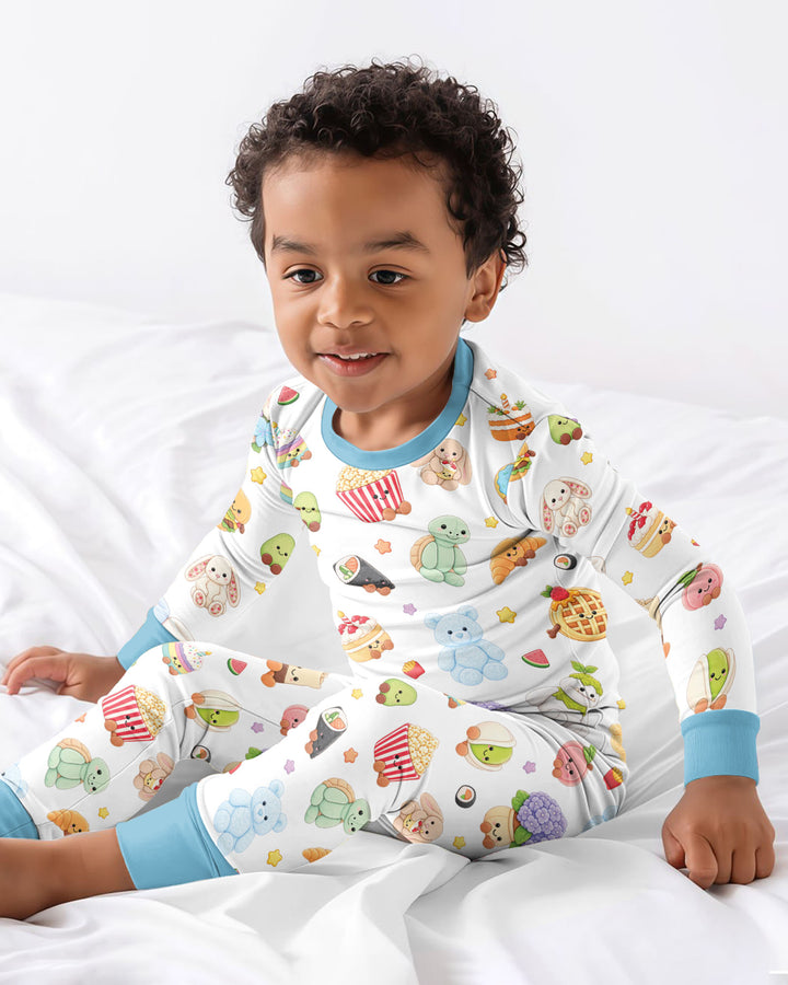 Kawaii Jellycat Bamboo Two Piece Long Sleeve Pajama Set