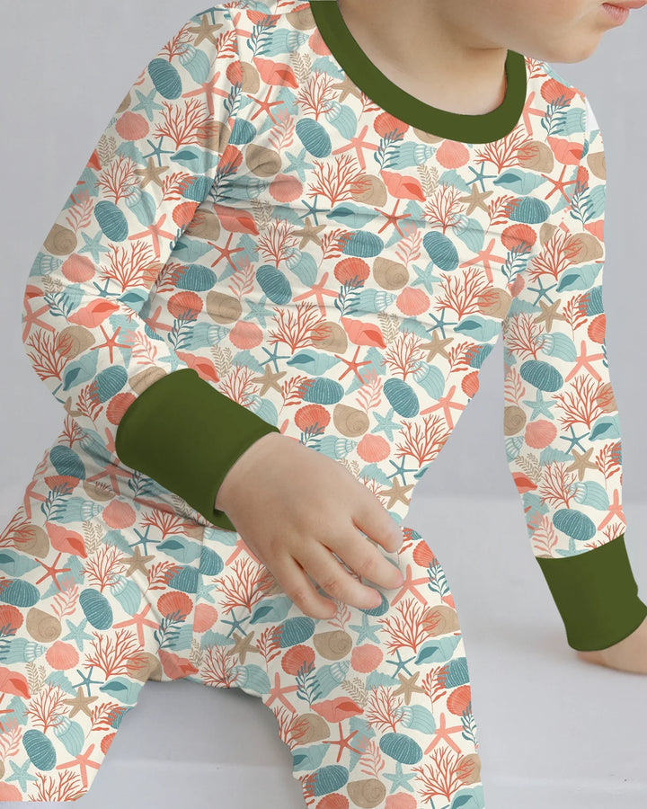 Sunny Beach Cruisers Bamboo Two Piece Long Sleeve Pajama Set