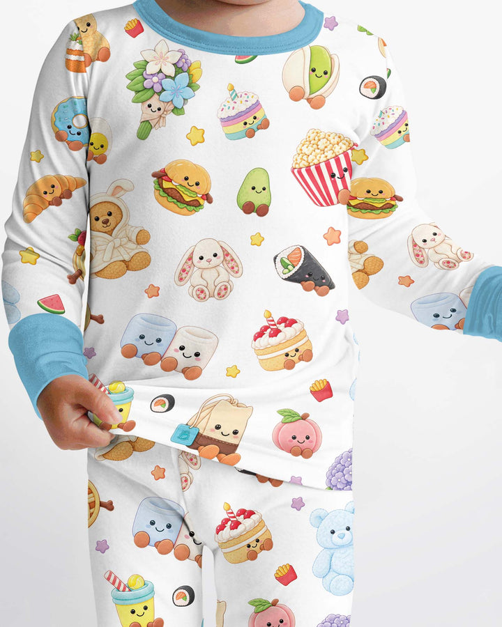 Kawaii Jellycat Bamboo Two Piece Long Sleeve Pajama Set