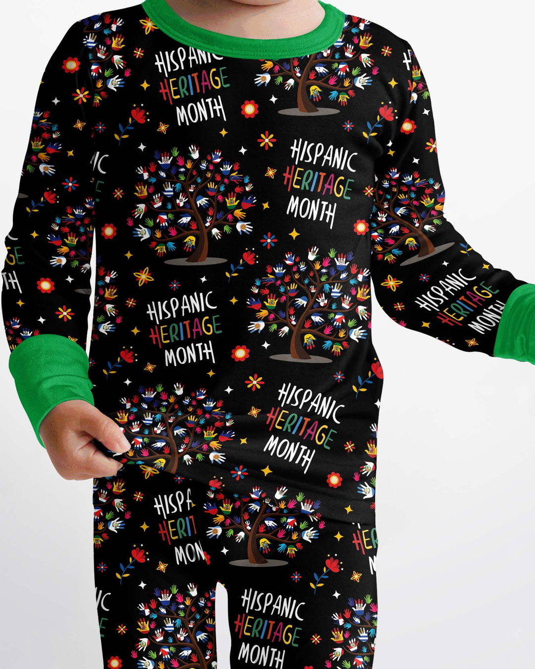 Little Heritage Roots Bamboo Two Piece Long Sleeve Pajama Set