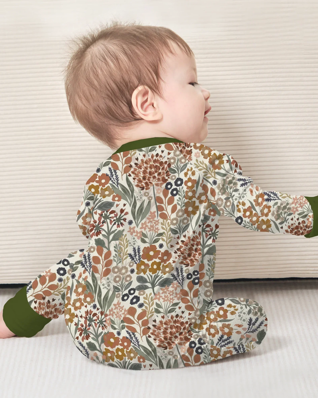 Gerippte Babykleidung mit individuellem Foto - Weich &amp; Skizzenhaft