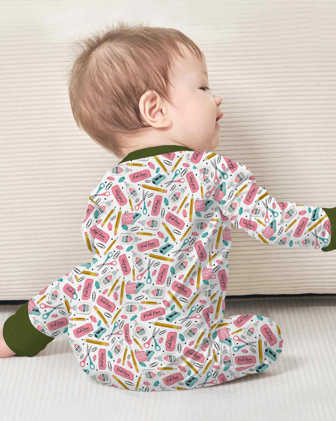 Gerippte Babykleidung mit individuellem Foto - Weich &amp; Skizzenhaft