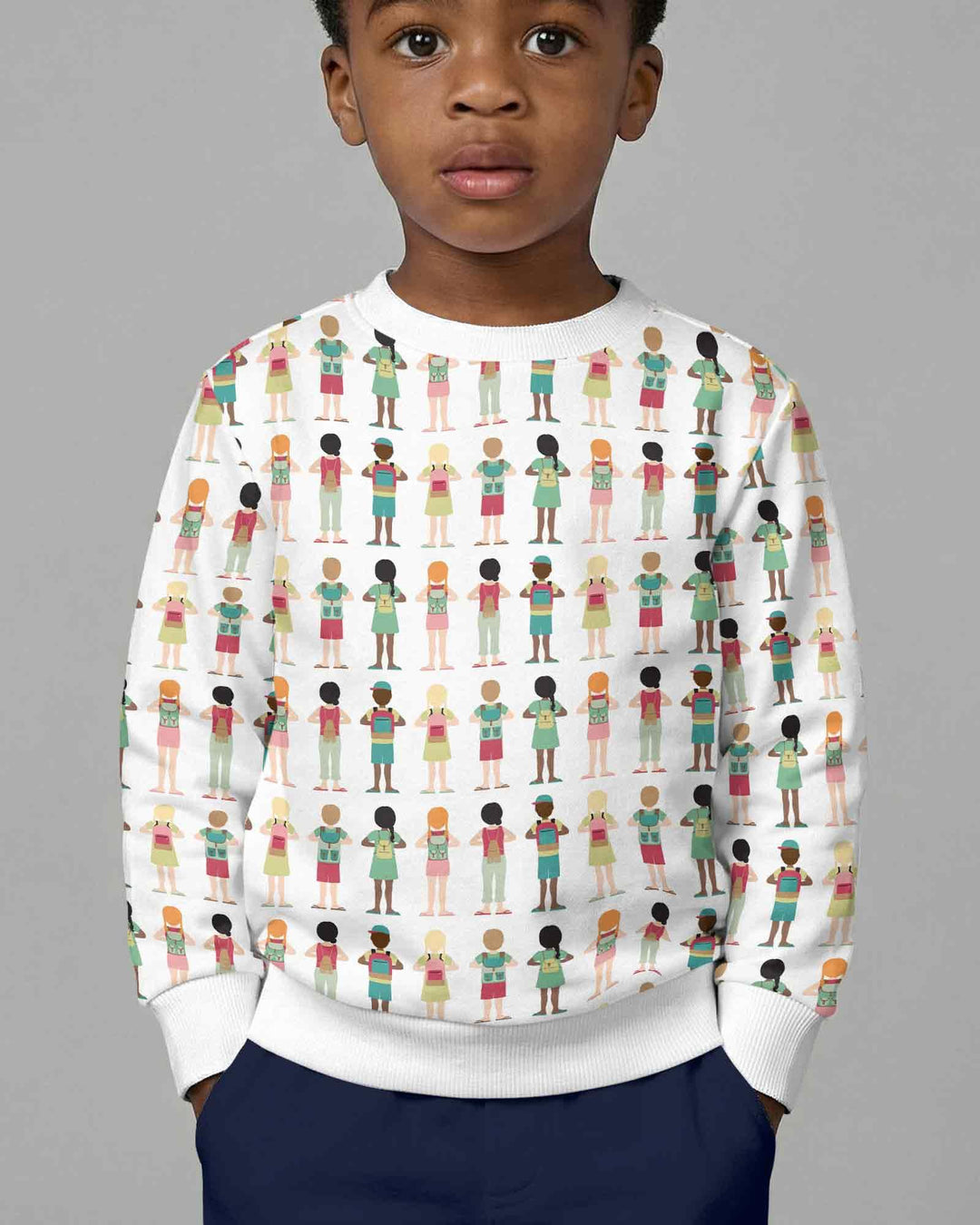 Sweatshirt mit Rundhalsausschnitt aus Bambusfaser