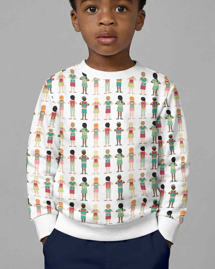 Sweatshirt mit Rundhalsausschnitt aus Bambusfaser