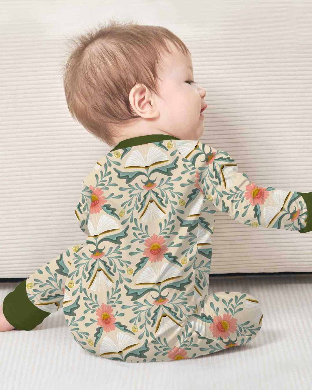 Gerippte Babykleidung mit individuellem Foto - Weich &amp; Skizzenhaft