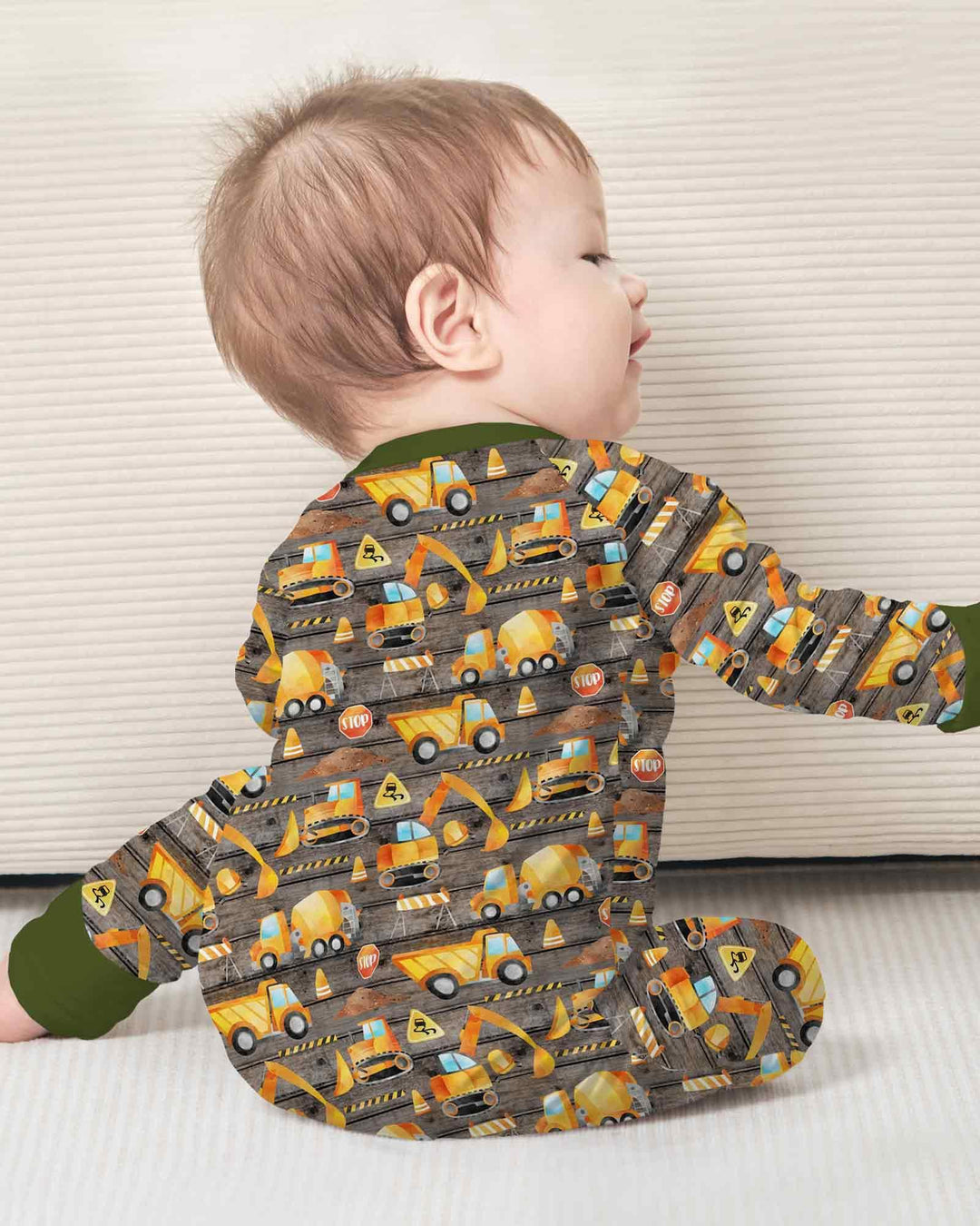 Gerippte Babykleidung mit individuellem Foto - Weich &amp; Skizzenhaft