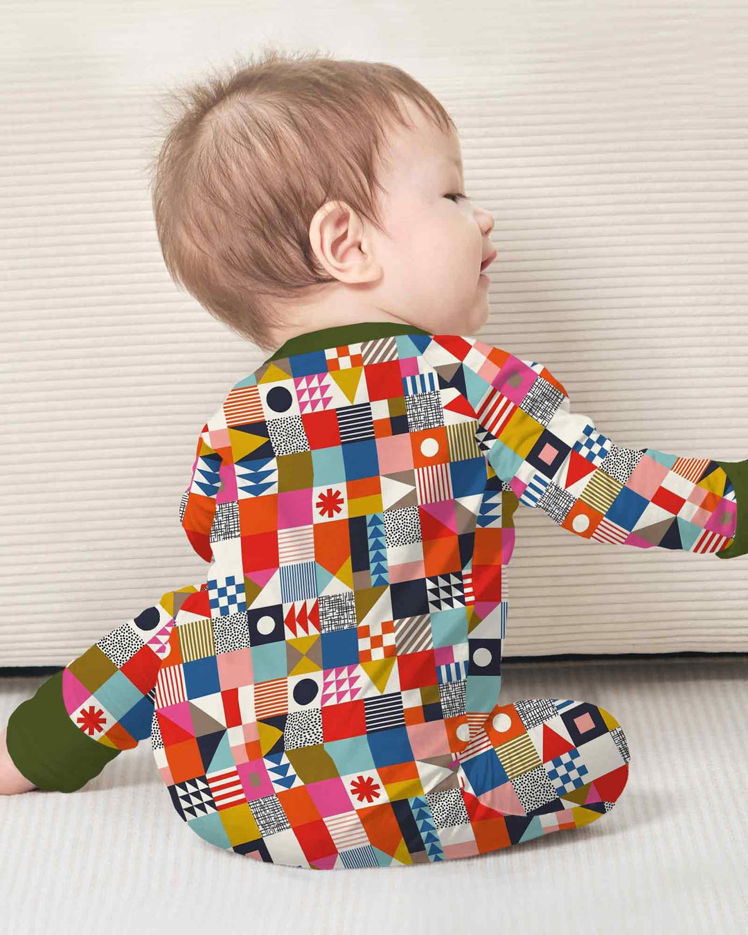 Gerippte Babykleidung mit individuellem Foto - Weich &amp; Skizzenhaft