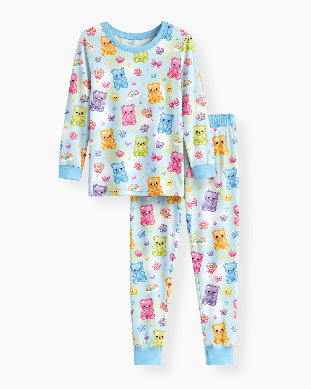 Gummy Bear Candyland Bamboo Two Piece Long Sleeve Pajama Set