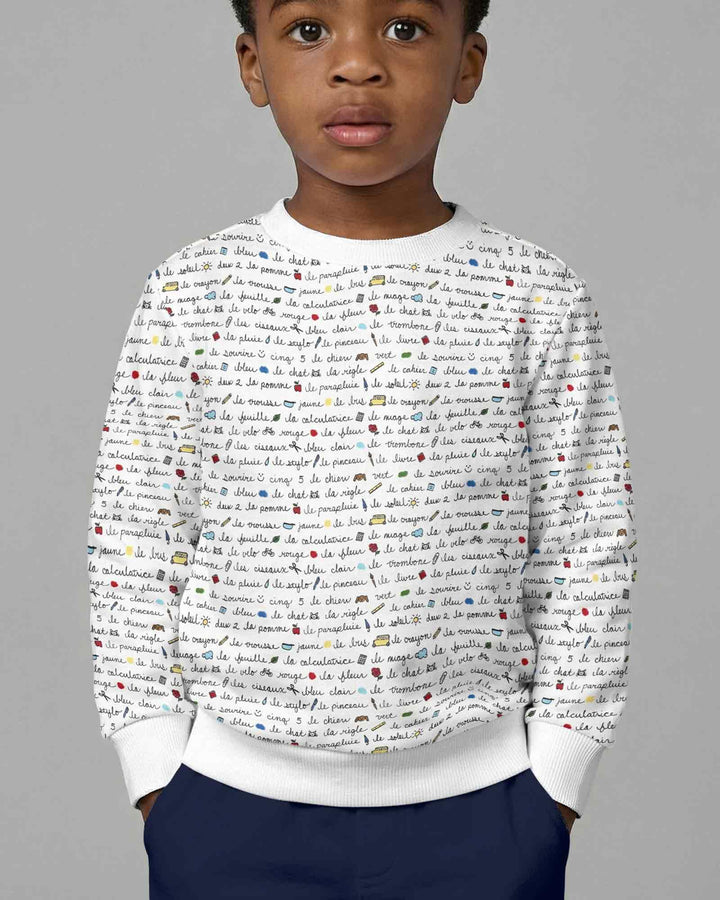 French Classroom Notes Bamboo Crewneck Sweatshirt