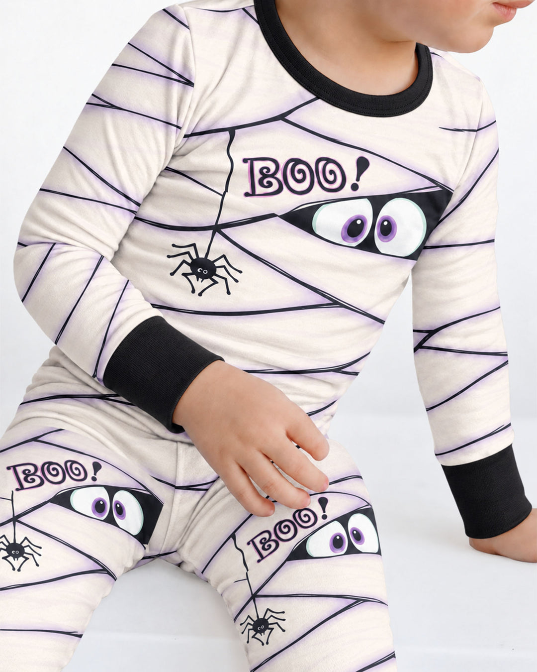 Little Mummy Halloween Bamboo Two Piece Long Sleeve Pajama Set