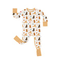 Brown Dogs Crescent Zippered Romper , Brown Dogs Crescent Zippered Romper - Newborn