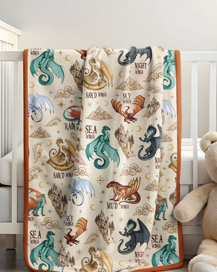 Elemental Dragons Bamboo Blanket