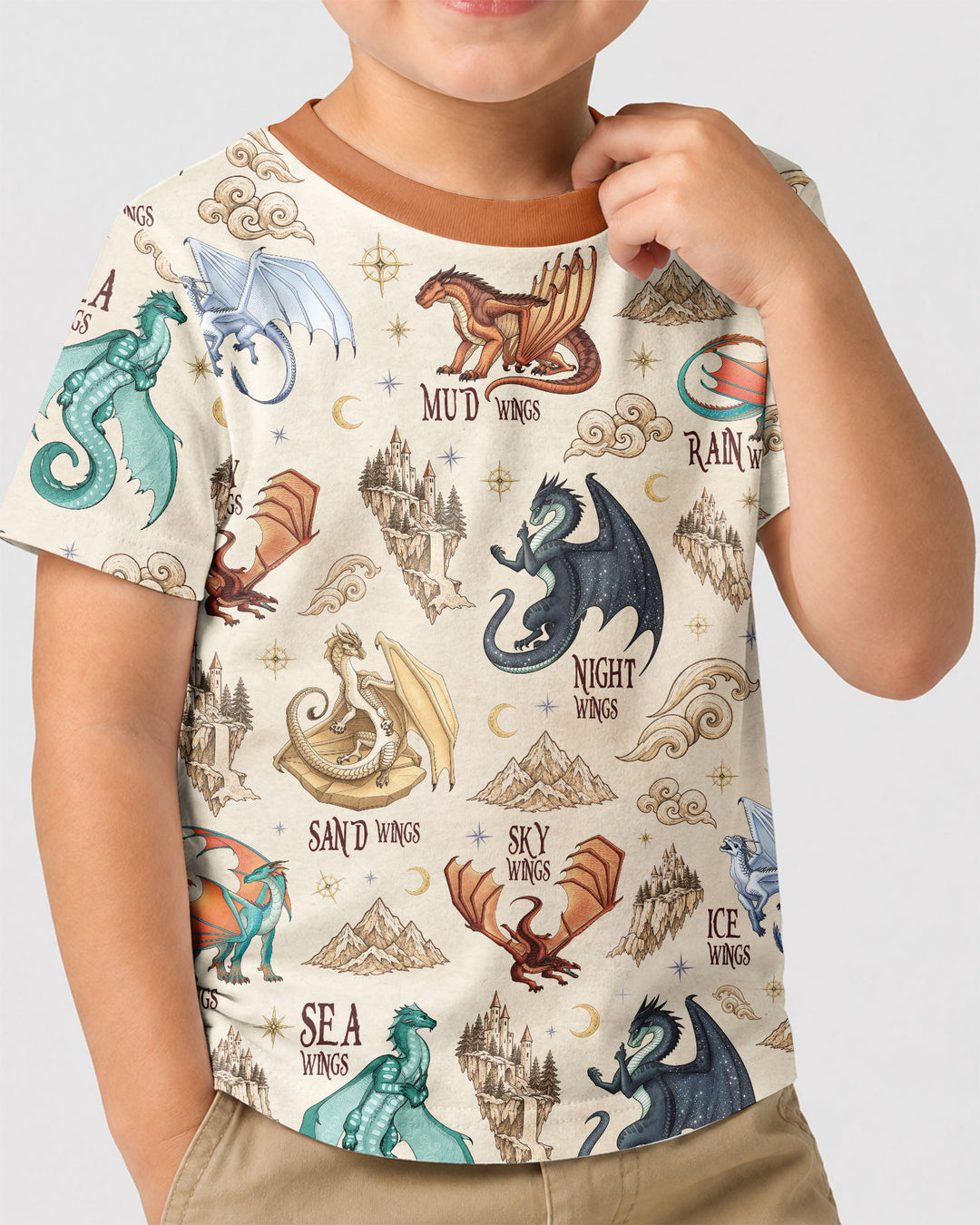 Elemental Dragons Bamboo Crewneck T-Shirt