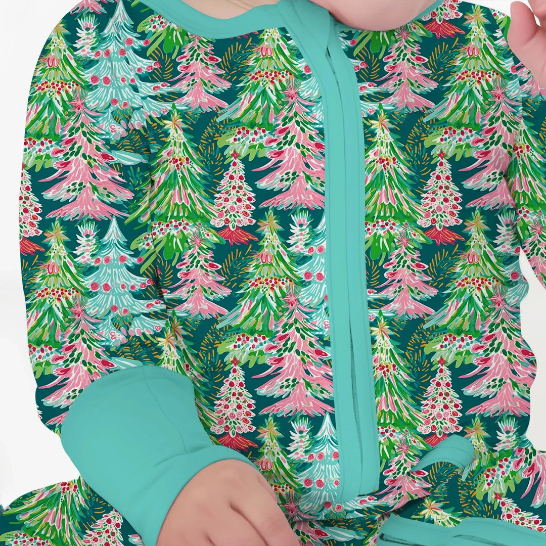 Brushstroke Merry Trees Convertible Zippy , Brushstroke Merry Trees Convertible Zippy - 0-3M