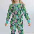 Brushstroke Merry Trees Two Piece Long Sleeve Pajama Set , Brushstroke Merry Trees Two Piece Long Sleeve Pajama Set - 12-18M
