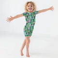 Brushstroke Merry Trees Two Piece Short Sleeve Shorts Pajama Set , Brushstroke Merry Trees Two Piece Short Sleeve Shorts Pajama Set - 12-18M