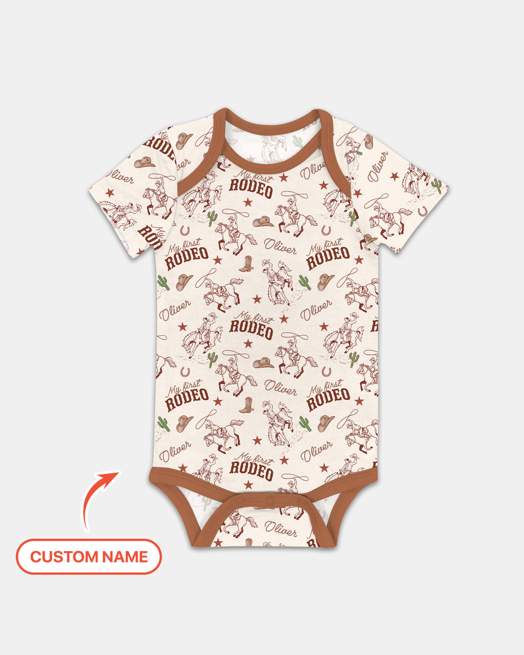 Gerippte Babykleidung mit individuellem Foto - Weich &amp; Skizzenhaft
