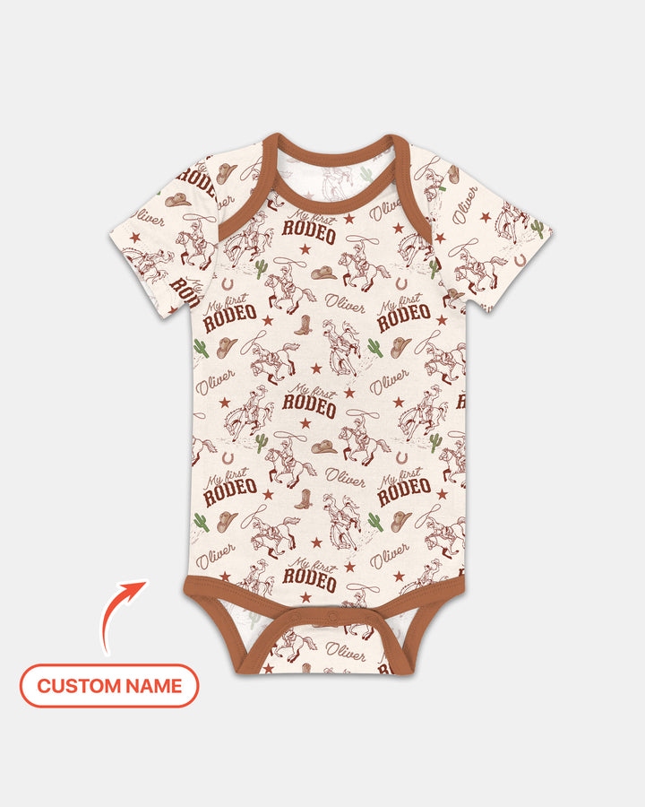 Gerippte Babykleidung mit individuellem Foto - Weich &amp; Skizzenhaft