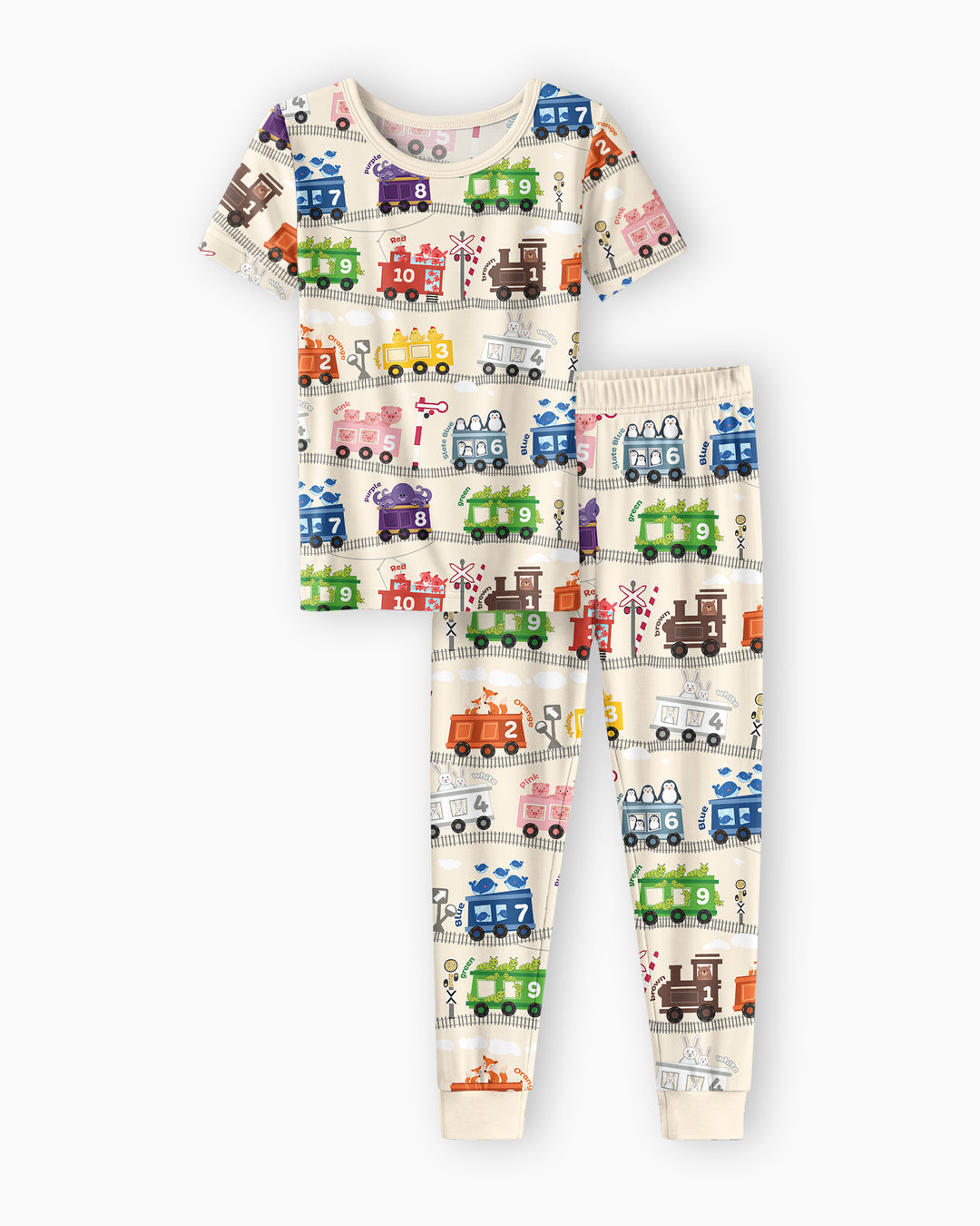 Zweiteiliges, kurzärmliges Pyjama-Set mit Marienkäfern