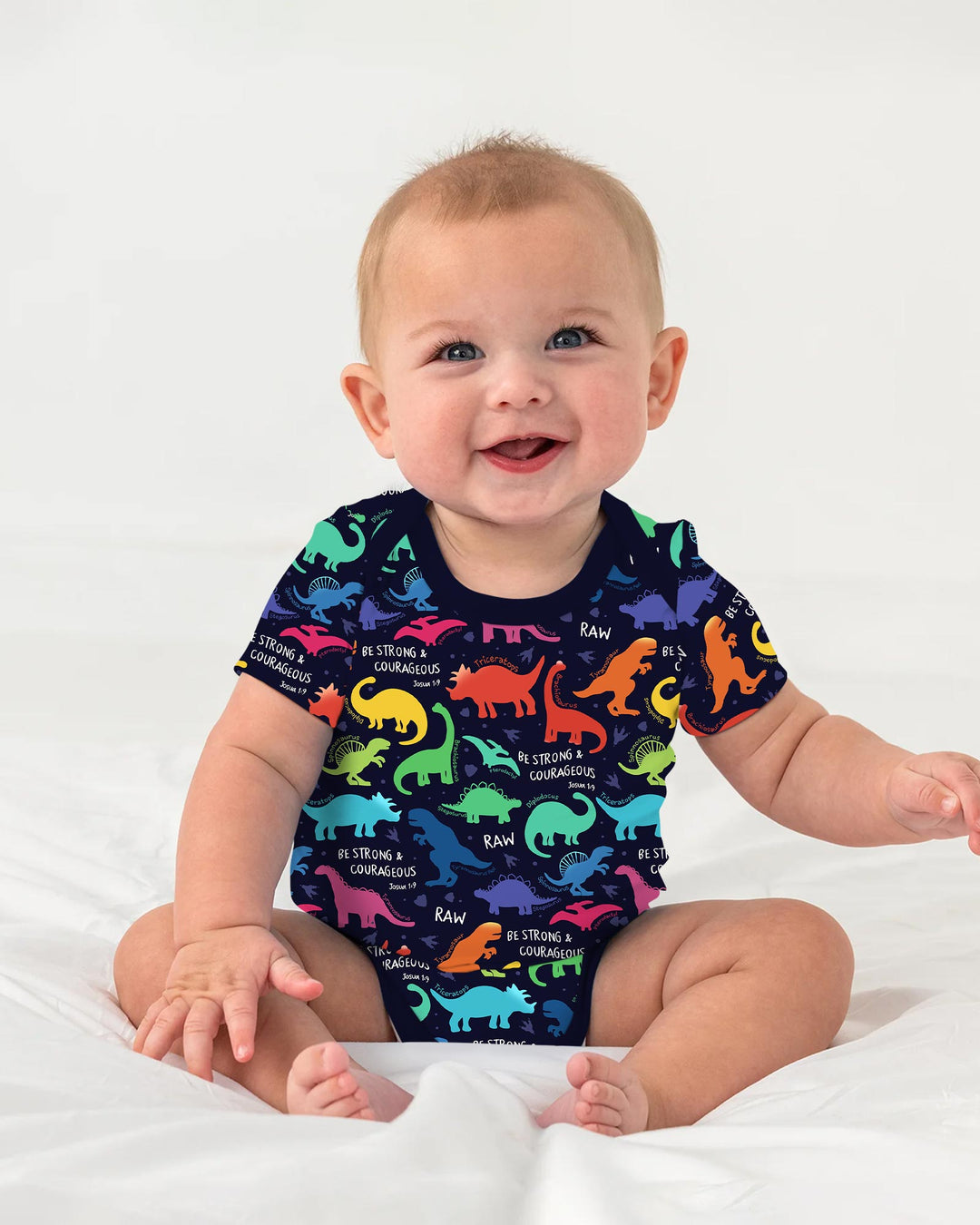 Gerippte Babykleidung mit individuellem Foto - Weich &amp; Skizzenhaft