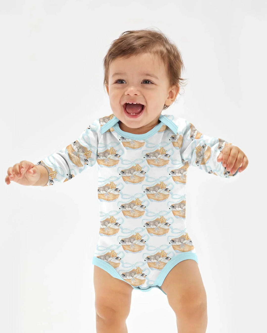 Gerippte Babykleidung mit individuellem Foto - Weich &amp; Skizzenhaft