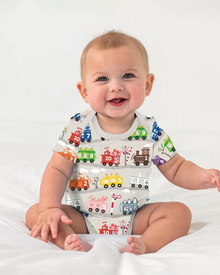 Gerippte Babykleidung mit individuellem Foto - Weich &amp; Skizzenhaft