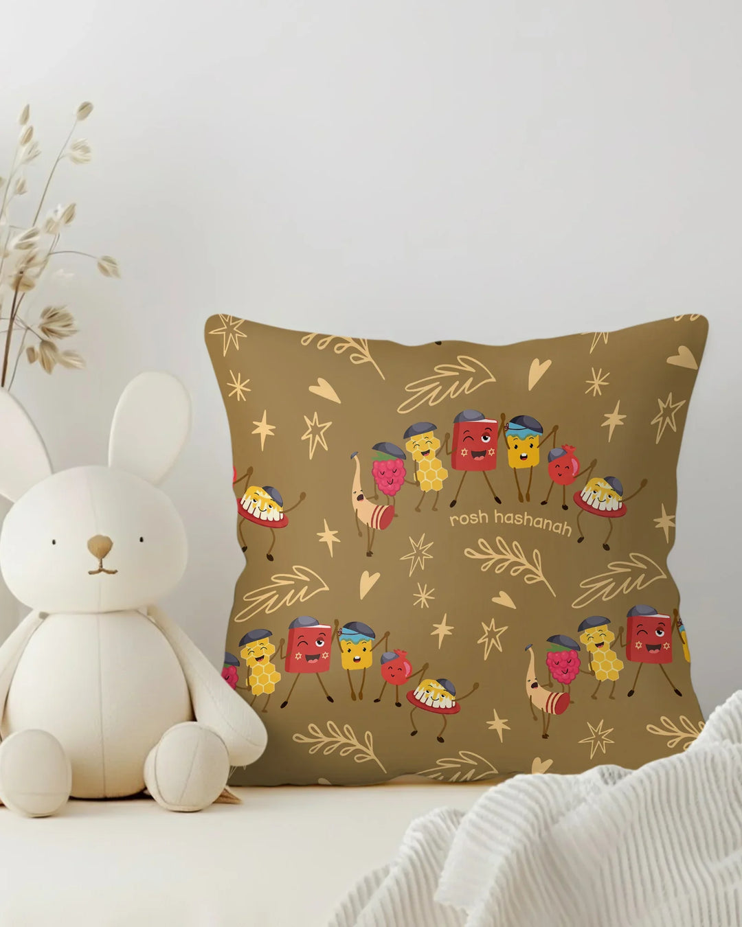 Let's Celebrate Rosh Hashanah Bamboo Pillow Case