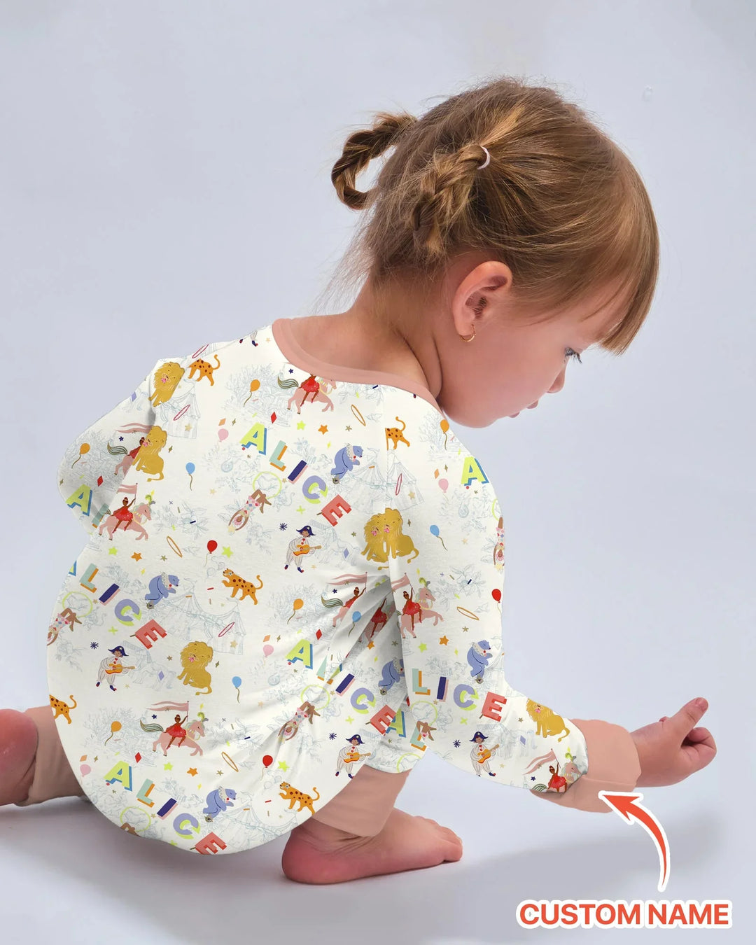 Gerippte Babykleidung mit individuellem Foto - Weich &amp; Skizzenhaft