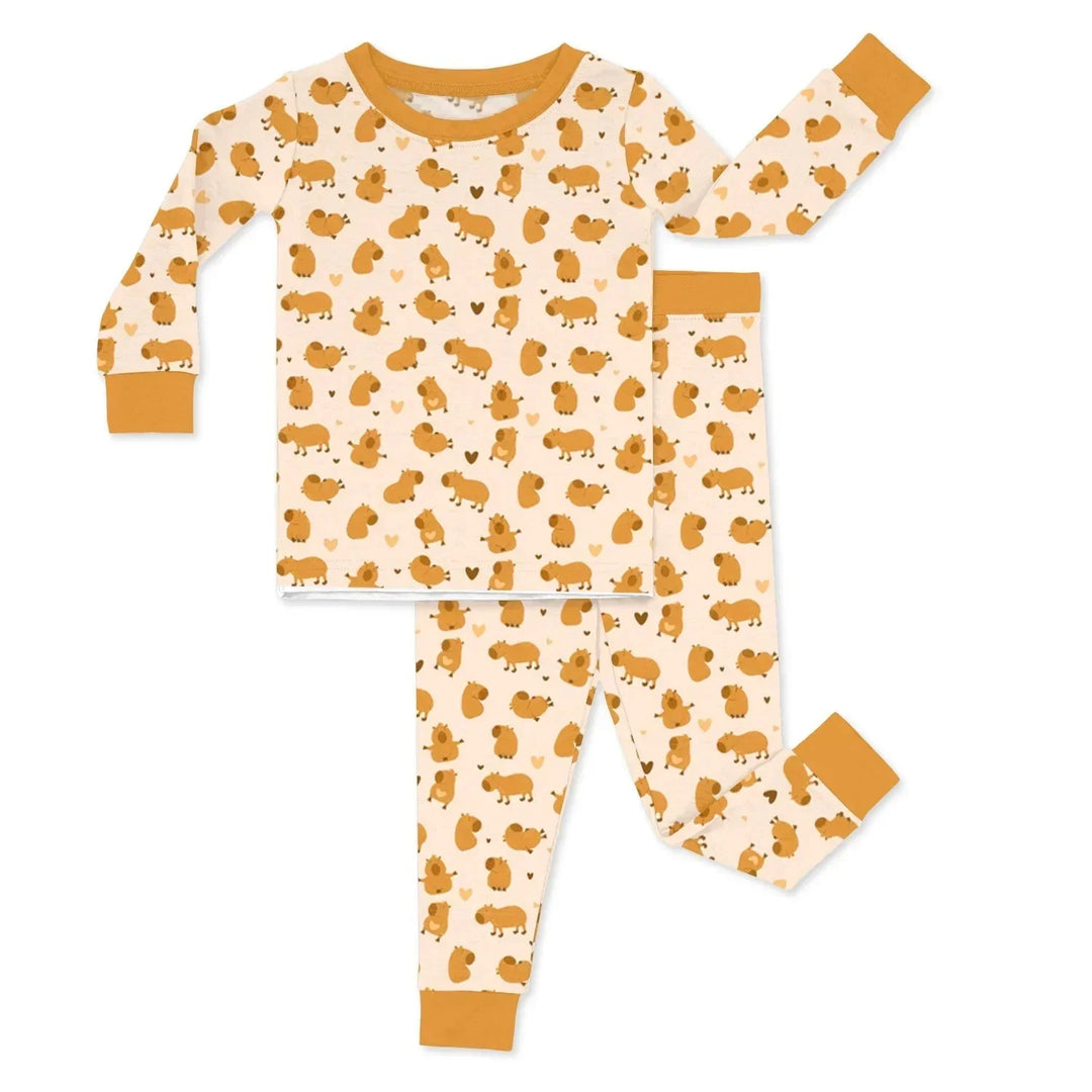 Capybaras Two Piece Pajama Set , Capybaras Two Piece Pajama Set - 12-18M