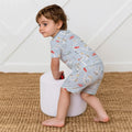 Car Route Map Two Piece Short Sleeve Shorts Pajama Set , Car Route Map Two Piece Short Sleeve Shorts Pajama Set - 12-18M