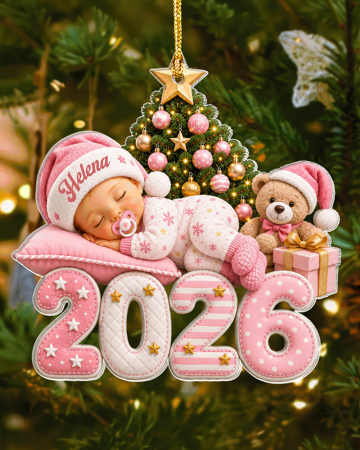 Baby First Christmas Personalized Acrylic Ornament