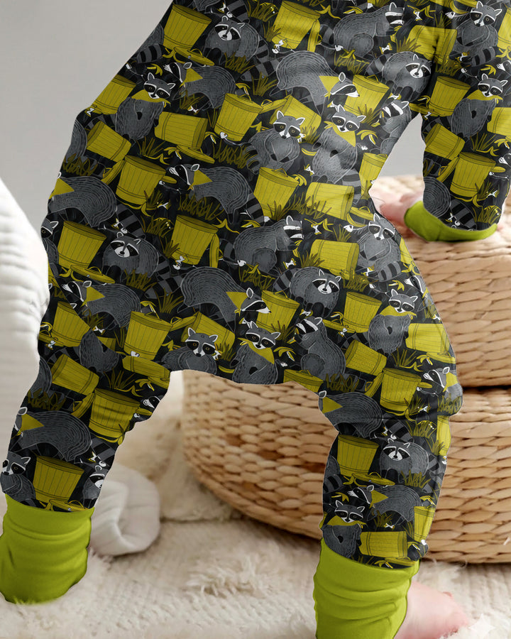 Raccoons With Garbage Cans Bamboo Convertible Zippy