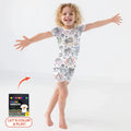 Christmas Activities Colorable Two Piece Short Sleeve Shorts Pajama Set , Christmas Activities Colorable Two Piece Short Sleeve Shorts Pajama Set - 12-18M