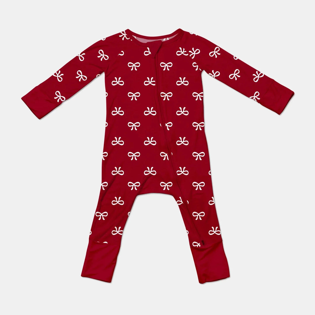 Christmas Cute Bows Convertible Zippy , Christmas Cute Bows Convertible Zippy - 0-3M