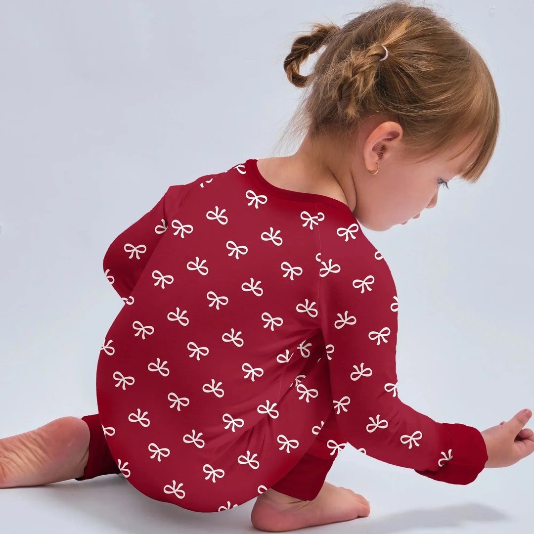 Christmas Cute Bows Convertible Zippy , Christmas Cute Bows Convertible Zippy - 0-3M