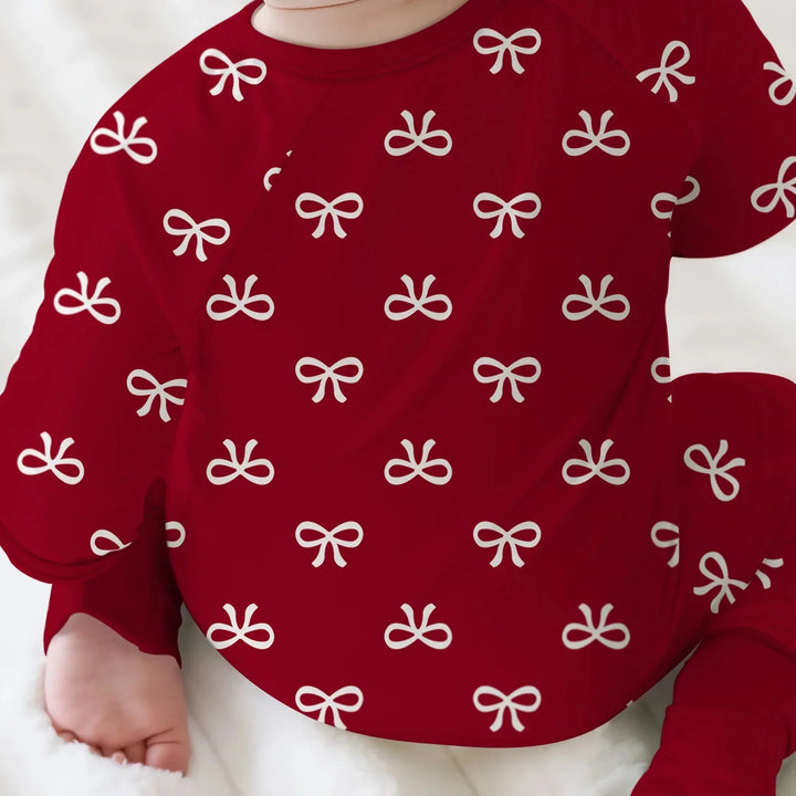 Christmas Cute Bows Convertible Zippy , Christmas Cute Bows Convertible Zippy - 0-3M