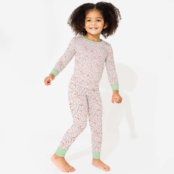 Christmas Friendship Bracelet Two Piece Long Sleeve Pajama Set , Christmas Friendship Bracelet Two Piece Long Sleeve Pajama Set - 12-18M