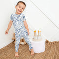 Christmas Nutcracker Toile Two Piece Short Sleeve Pajama Set , Christmas Nutcracker Toile Two Piece Short Sleeve Pajama Set - 12-18M / Blue