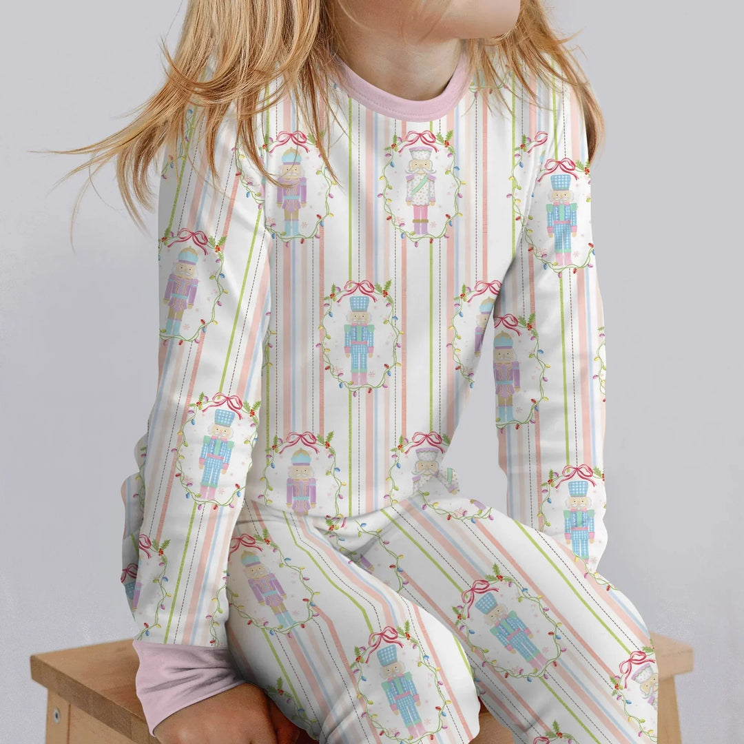 Christmas Nutcracker Two Piece Long Sleeve Pajama Set , Christmas Nutcracker Two Piece Long Sleeve Pajama Set - 12-18M