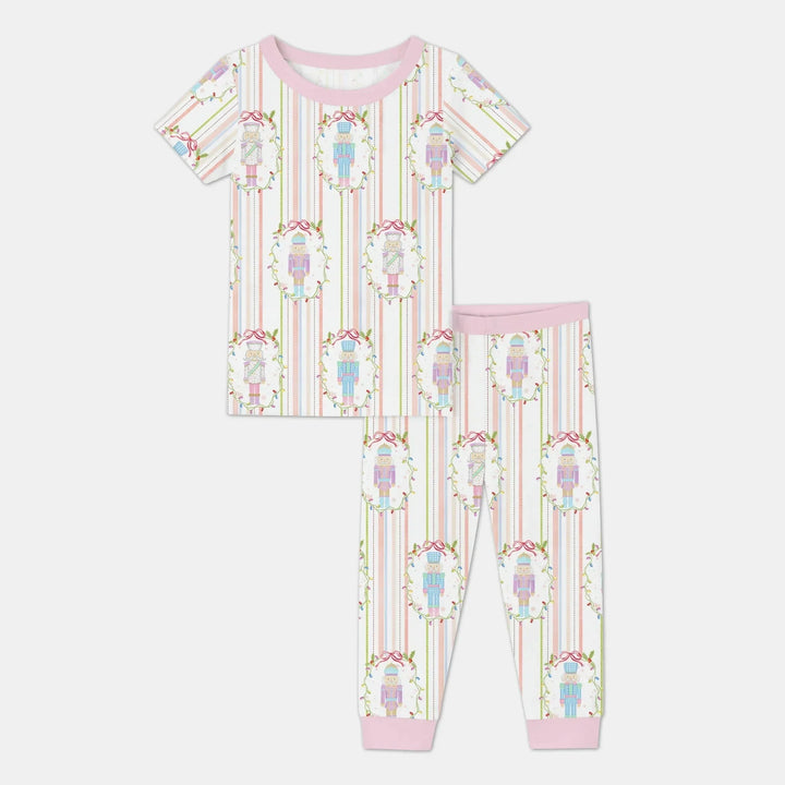 Christmas Nutcracker Two Piece Short Sleeve Pajama Set , Christmas Nutcracker Two Piece Short Sleeve Pajama Set - 12-18M