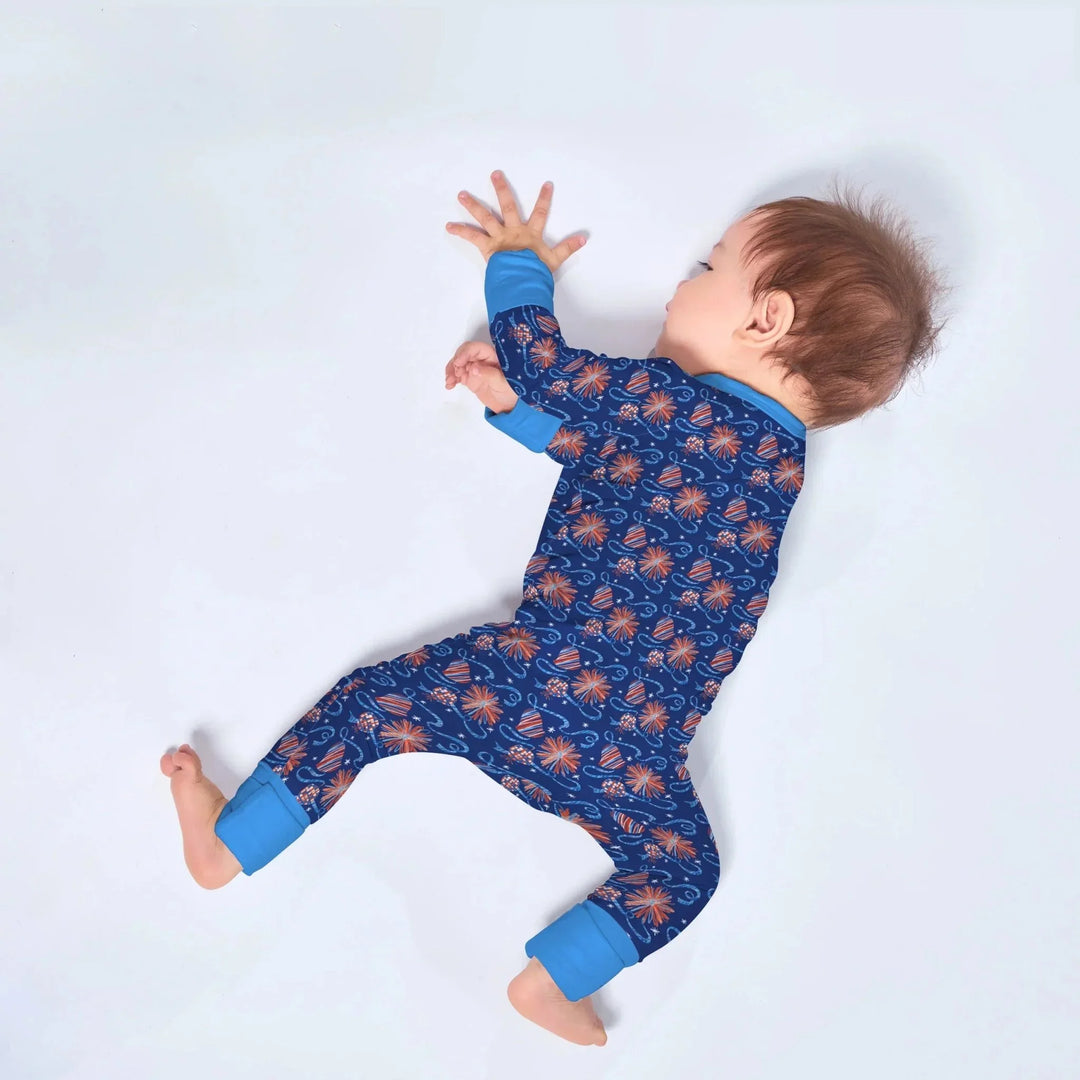 Christmas Silent Night Convertible Zippered Romper , Christmas Silent Night Convertible Zippered Romper - Newborn
