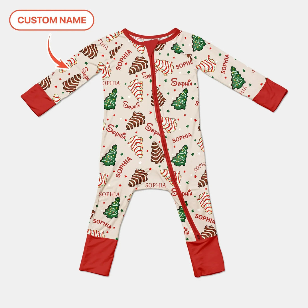 Christmas Tree Cake Custom Name Convertible Zippy , Christmas Tree Cake Custom Name Convertible Zippy - 0-3M