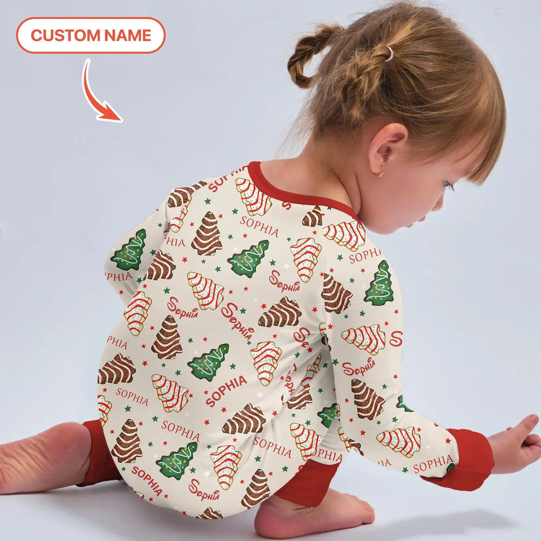 Christmas Tree Cake Custom Name Convertible Zippy , Christmas Tree Cake Custom Name Convertible Zippy - 0-3M
