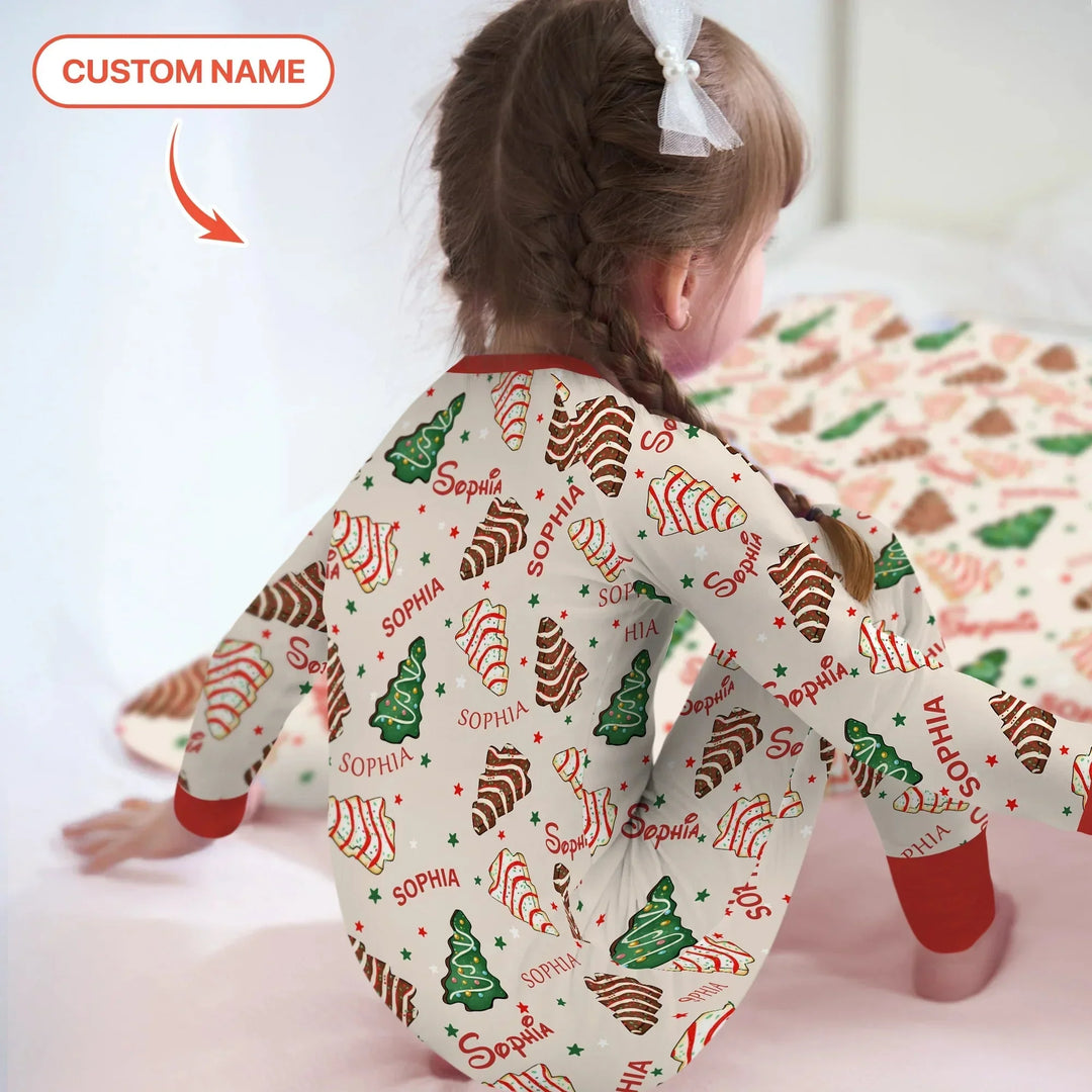 Christmas Tree Cake Custom Name Convertible Zippy , Christmas Tree Cake Custom Name Convertible Zippy - 0-3M