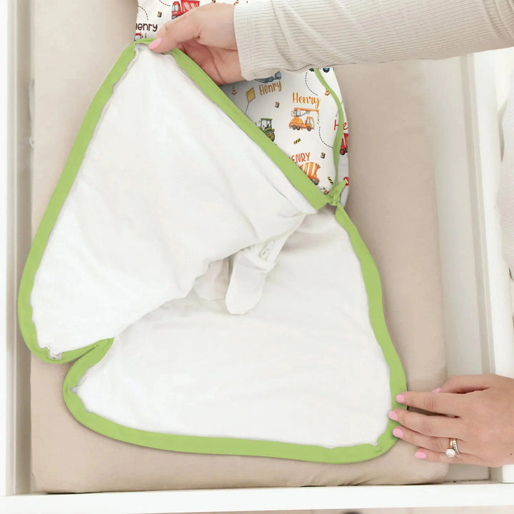 Construction Vehicles Custom Name Sleep Bag , Construction Vehicles Custom Name Sleep Bag - XS / 0.5 TOG