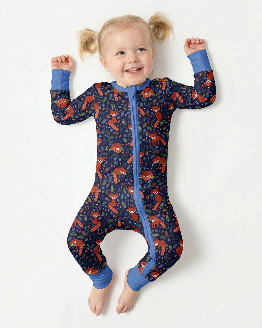 Tossed Red Panda Bamboo Convertible Zippy