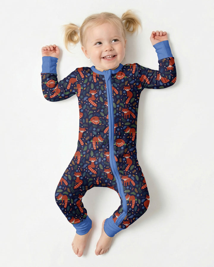 Tossed Red Panda Bamboo Convertible Zippy